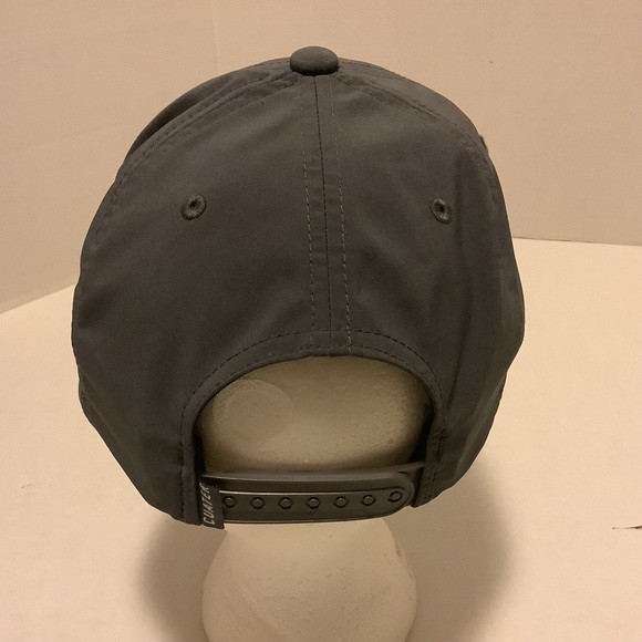 Cuater Travis Mathew Flex Fit Tech Golf Hat Gray With White Logo SnapBack Cap - Picture 2 of 16